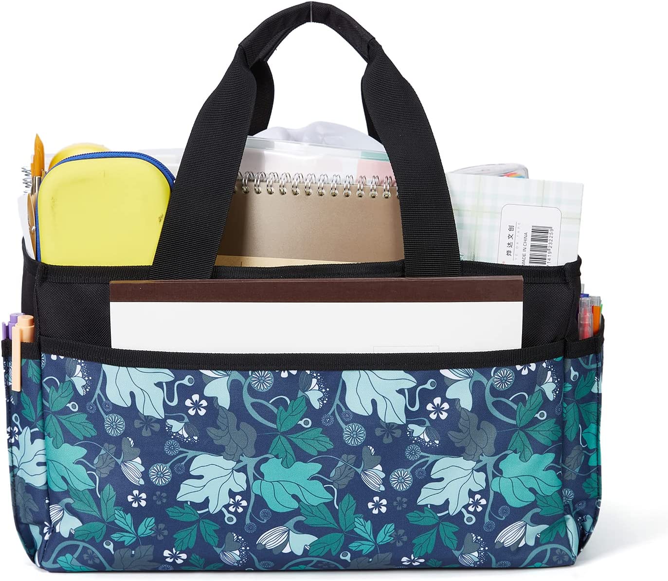 Craft Organizer Tote Bag, Art Caddy Organizer with Handles,Multi-Functional Craft Caddy for Sewing & Scrapbooking Supplies,Travel Art Box JOSIVIKY (White) - Image 3